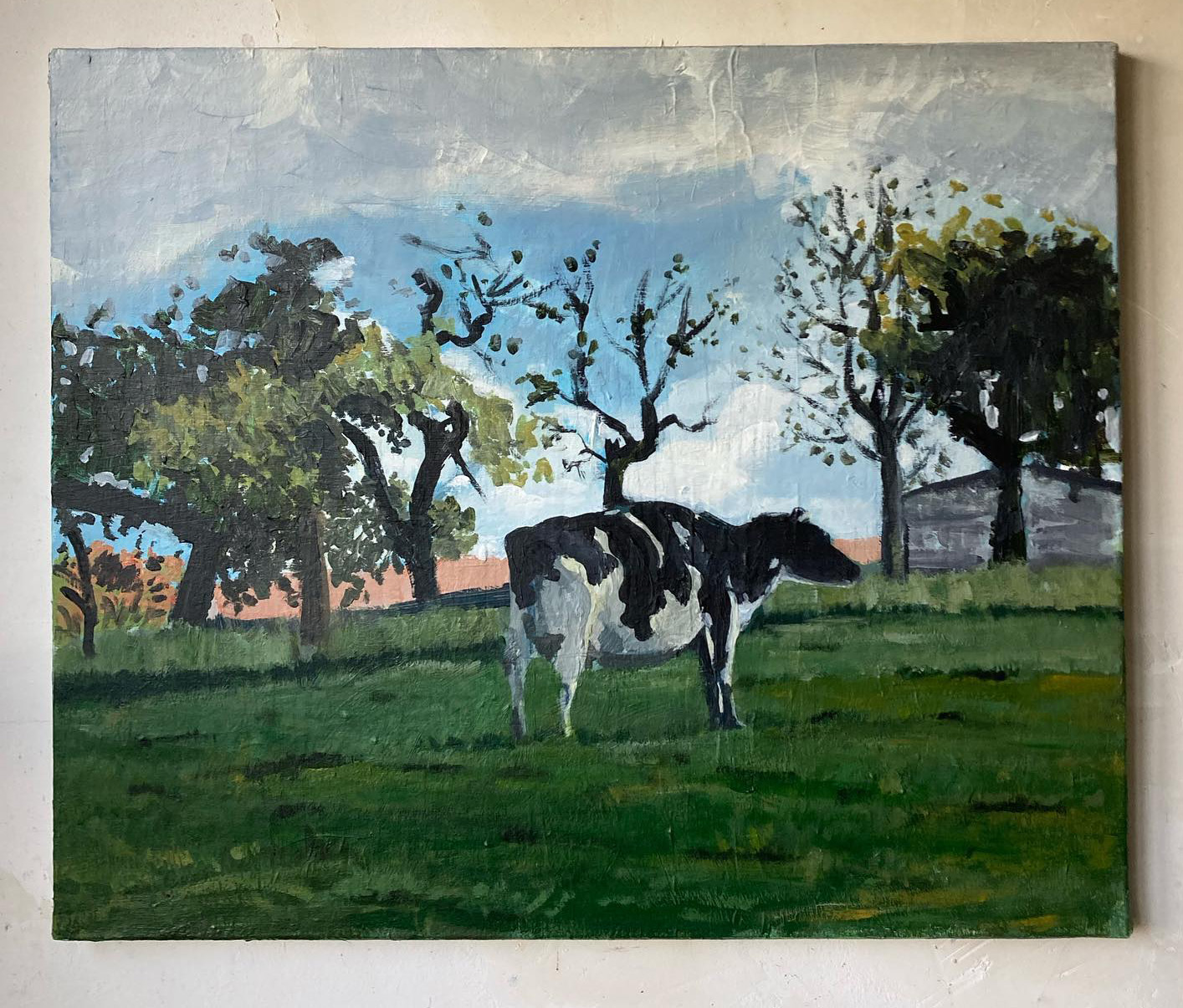 Vache dans un pré d'Ancerville