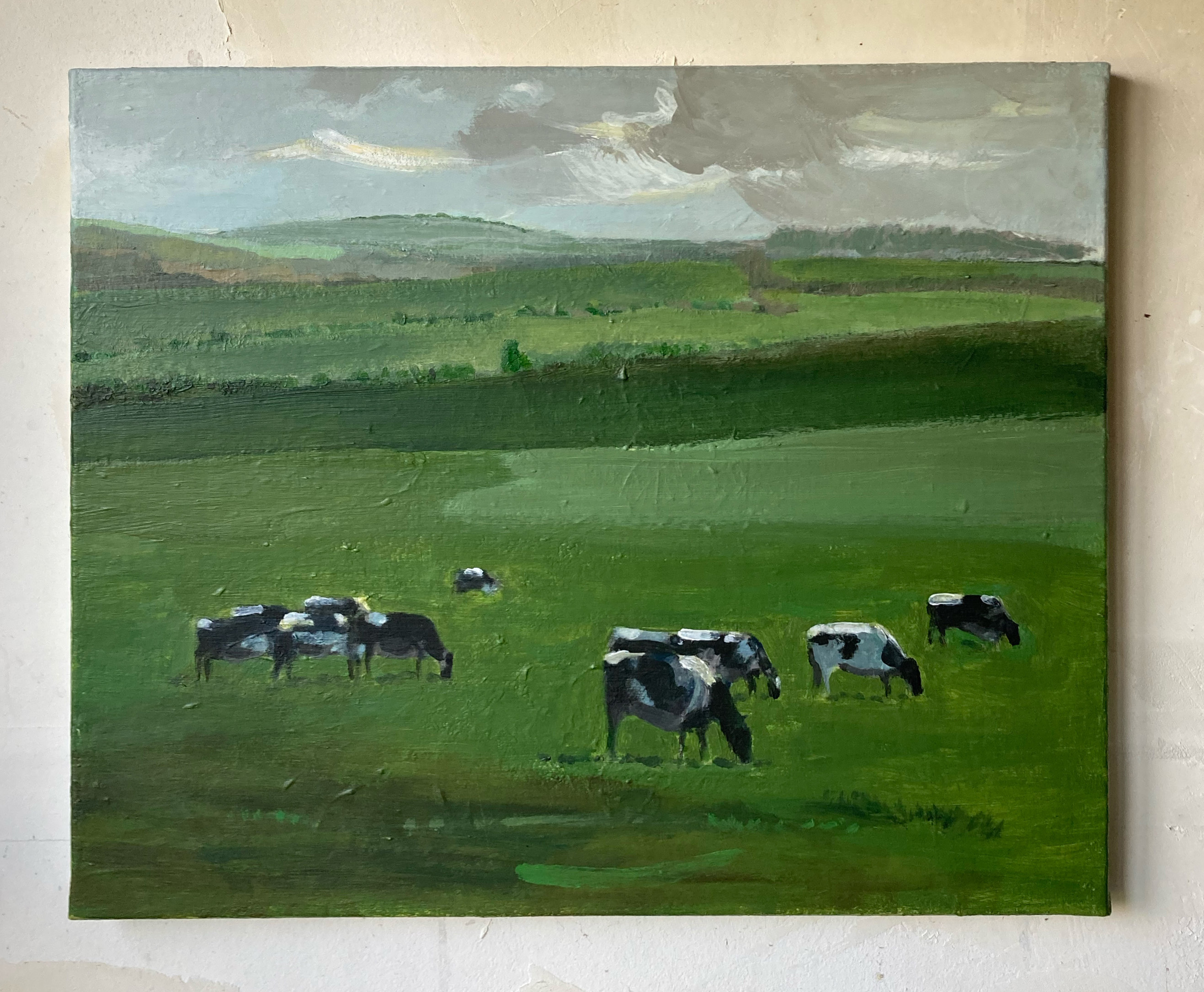 Troupeau de vaches à Puzieux